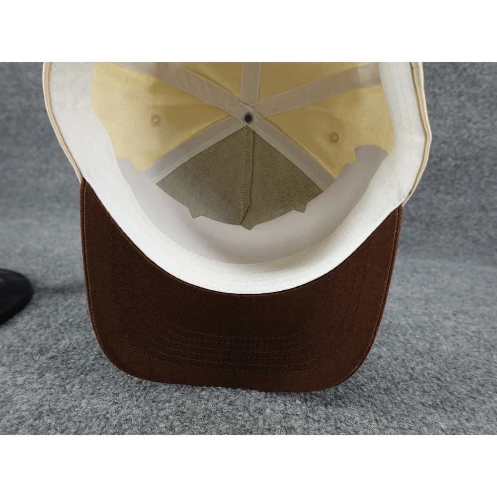 Walli Text Me Later Snapback Hat Unisex OSFM Cream Brown Excellent‎ Streetwear